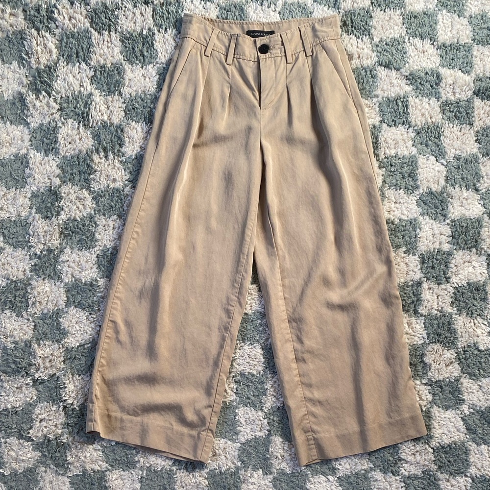 Banana Republic Wide Leg Tencell Trousers